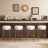 HOMLUX 30" Tall Upholstered Bar Stools Set of 2 Counter Height Dining Bar Chair - 2 of 4