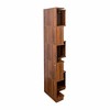 Kumasinova 5-Tier Corner Bookshelf with LED Lights,Freestanding L-Shaped Bookcase with Back Panel,Display Book Shelves for Bedroom,Living Room - 3 of 4