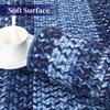 Braided Area Rug with Non-Slip Backing, Modern Accent Carpet for Bedroom, Living Room, Dining Room & Hallway, Foldable Low Pile Throw Rug - 4 of 4