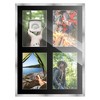 PosterPalooza | Stainless Steel Silver Wood Finish Collage Frame - Black Mat, 20 Frame Sizes, UV Acrylic - 4 of 4