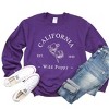 Simply Sage Market Women's Graphic Sweatshirt Embroidered California Flower - 3 of 4