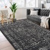 Oriental Machine Washable Area Rug Vintage rug Non-Slip Rug - 3 of 4
