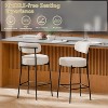 DYHOME Bar Stools Set of 4, 24 Inches Counter Height Kitchen Bar Stools with Back, Modern Metal Tall Bar Stools for Kitchen Island - 4 of 4