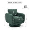 COLAMY Swivel Chair, Upholstered Barrel Accent Chair for Living Room,Single Sofa, Armchair Chair - 2 of 4