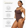 SHAPELLX Bodysuits for Women Tummy Control Shapewear Seamless Sculpting Butt Lifting Shapewear Comfy Body Shaper for Women—Brown 38 - 3 of 3