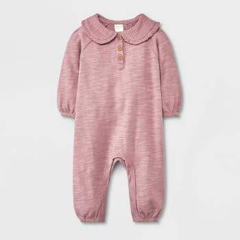 Grayson Collective Baby Girls' Gauze Romper - Pink