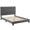 Modway Melanie Queen Tufted Button Upholstered Performance Velvet Platform Bed - Gray - 2 of 4