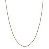 Black Bow Jewelry 1.2mm 14k Yellow Gold Solid Diamond Cut Spiga Chain Necklace - 3 of 4
