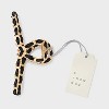 Ribbon Chain Hair Claw Clip - A New Day™ Black/Gold - 2 of 3