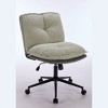 CAVINAS Adjustable Height Office Chair with Wheels,Swivel Desk Chair for Small Space,Dressing Room,Living Room - 2 of 4