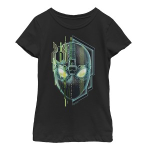 Girl's Marvel Spider-Man: Far From Home Techy Mask T-Shirt - 1 of 3
