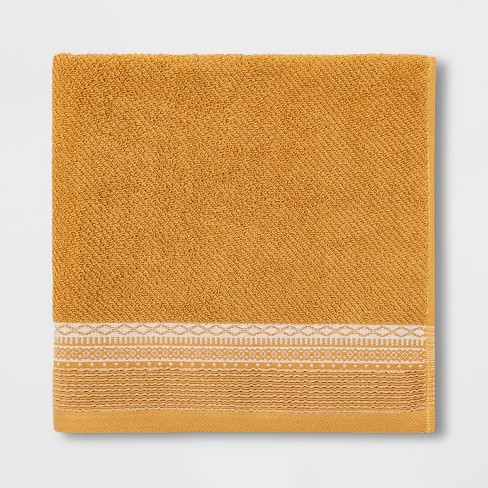 Threshold, Bath, 2 Threshold 3 X 54 Gold Colored Quick Dry Ribbed Bath  Towels