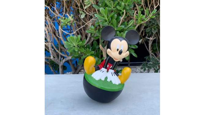 Disney 9&#34; Mickey Mouse Wobble Resin/Stone Statue, 2 of 6, play video