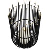 Northlight Medieval Style Iron Pillar Candle Holders - 12.75" - Black - Set of 3 - 4 of 4