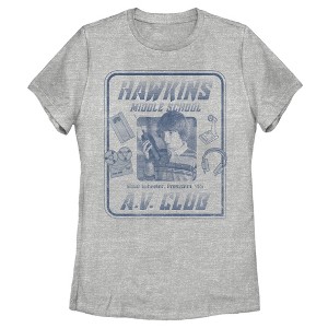 Women's Stranger Things Hawkins Middle School A.V. Club T-Shirt - 1 of 3