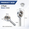 Unique Bargains Self-Lubricating Thread Steel Joint Jam Nuts Rod End Bearing - 3 of 4
