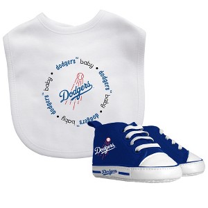 BabyFanatic 2 Piece Gift Set - MLB Los Angeles Dodgers - Officially Licensed Baby Apparel - 1 of 2