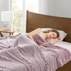 Sapphtopaz 1PC Carved Microvelour Plush Blanket, All seasons Back Printed Cooling Blanket Throw Blanket, Machine Washable for Living Room or Bedroom - 4 of 4