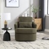 TiramisuBest Swivel Barrel Chair, Comfy Round Accent Sofa Chair for Living Room, 360 Degree Swivel Barrel Club Chair - 4 of 4