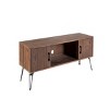 GlasFlength TV Stands and Consoles Industrial Reclaimed Wood Media Console with Storage Cabinets for Living Room, Brown, 60"*18"*20" - 3 of 4
