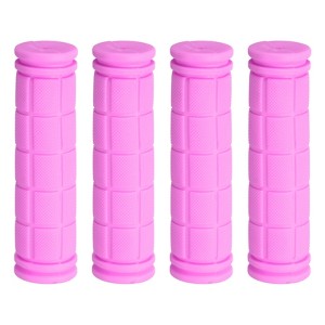 Unique Bargains Rubber Non-Slip Mushroom Bike Fit 7/8" Handlebar Grips 4.53" 4 Pairs - 1 of 4