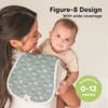 KeaBabies 5pk Urban Baby Burp Cloths, Organic Burping Cloth for Babies, Burp Rags for Baby Girls, Boys - 3 of 4