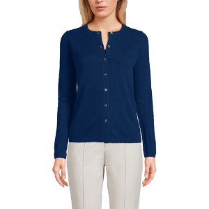 Lands' End Women's Cashmere Cardigan Sweater - 1 of 4