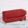 Modern Ribbed Cotton  Assorted Towel Set by Blue Nile Mills - 2 of 4
