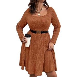 Plus Size Sweater Dress Plus Sweater Dress Casual  sweater dress - 1 of 1