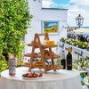 Vintiquewise 3-Tier Wooden Tray Farmhouse Inspired Cupcake Stand Dessert Platter Pastry Holder Appetizer Display - 2 of 4