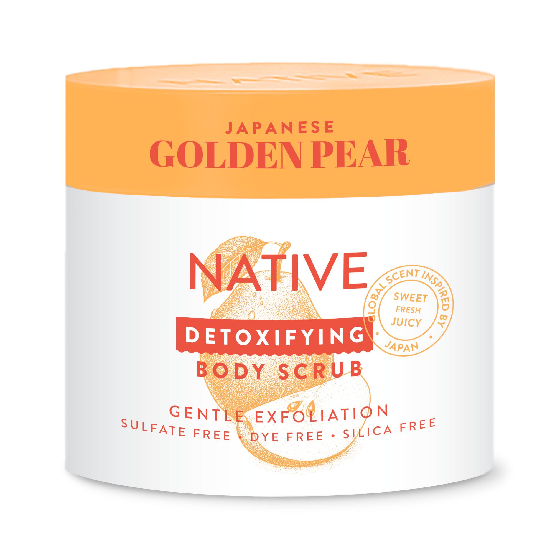 Native Limited Edition Global Flavors Gentle Exfoliating Scrub - Japanese Golden Pear - 12 fl oz: Paraben-Free, Sulfate-Free, Whole Body Use