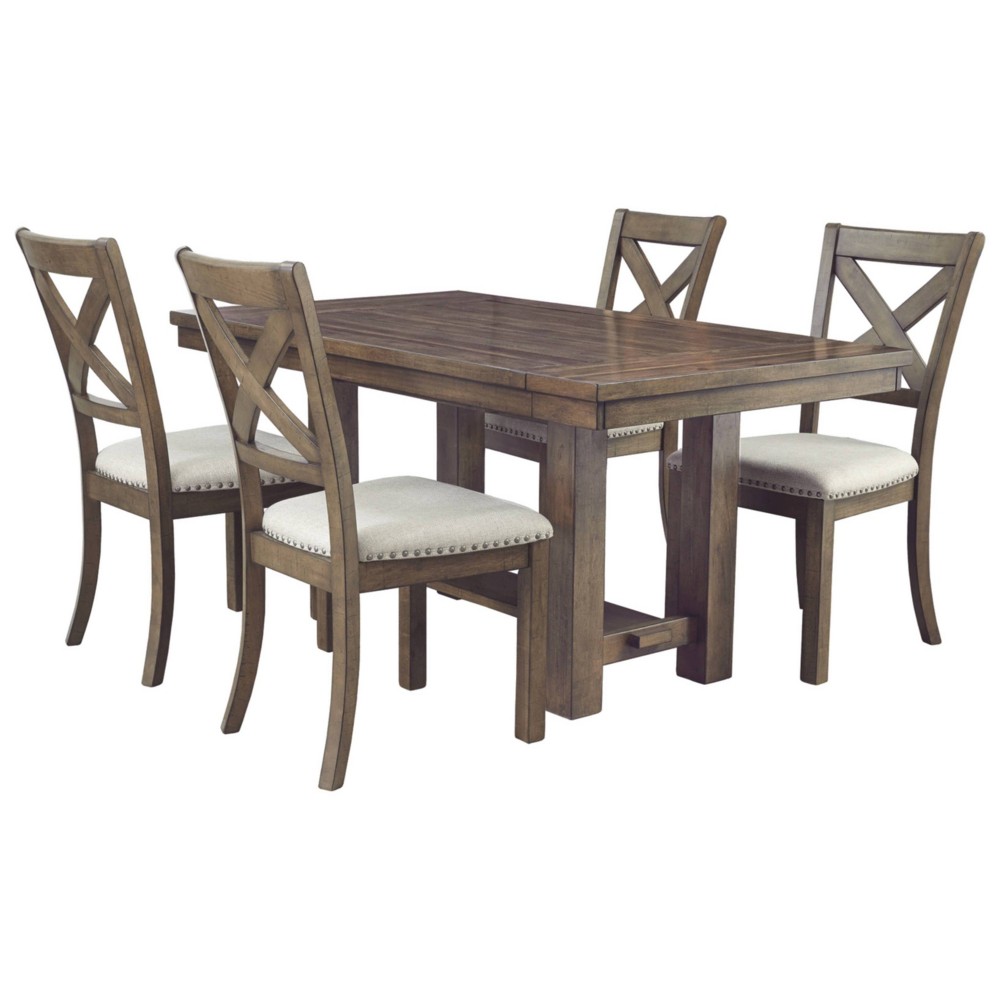 Moriville Rectangular Dining Room Extension Table Grayish Brown - Signature Design by Ashley