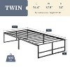 Allewie Metal Platform Bed, Heavy Duty Bed Frame with 14" Under Bed Storage, Strong Metal Slats Support, No Box Spring Needed - 3 of 4