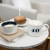 Pavilion Gift Company - 40th Birthday - Wax Reveal Suprise Hidden Message Jasmine Scented Candle & 11 Oz Mug Present - 2 of 4