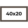 PosterPalooza | Panoramic Museum Brown Picture Frame - UV Acrylic, Foam Board Backing, Hanging Hardware - 2 of 4