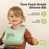 KeaBabies 2-Pack Silicone Bibs For Babies, Food Grade Silicone Baby Bibs for Eating, Feeding, Baby Boy & Girl Bibs - 2 of 4