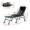 ALEXOUN Camping Lounge Chair with Detachable Footrest,Portable Folding Camping Chair with Adjustable backrest for Outdoor Camping Beach Hiking Fishing - 3 of 4