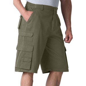 Boulder Creek by KingSize Men's Big & Tall Ranger Stacked Cargo 12 Pocket Short - 1 of 4