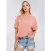 EXLURA Womens Summer Oversized T Shirts Casual Short Sleeve Loose Maternity Tops Crewneck Tunic Plus Gym Workout Top - 4 of 4