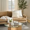 Mina Victory Lifestyle Woven Stripes 18" x 18" Ivory Indoor Throw Pillow - 2 of 4