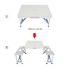 Jojoka 3-in-1 Kids Table and Chair Set with Double-Sided Blackboard, Storage Drawer, Toddler Activity Desk & Chairs, Natural Finish - 4 of 4
