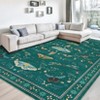 Insect Washable Soft Area Rugs for Living Room Bedroom Dining Room Stain Resistant Ultra-Thin Non Slip Rug Large Carpet for Office Nursery Bedroom - 2 of 4