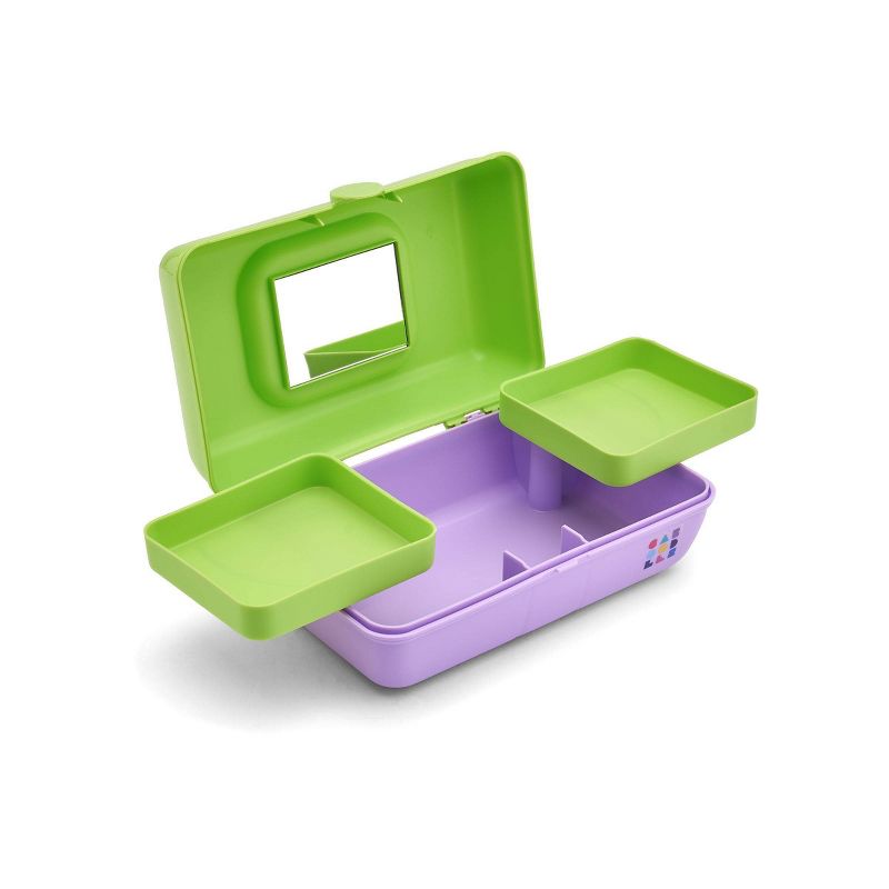 Caboodles Makeup Organizer - Neon Green Over Lilac, 4 of 6