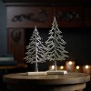Tree (Set of 2) 10.5"H, 12.5"H Aluminum/Wood - 3 of 3