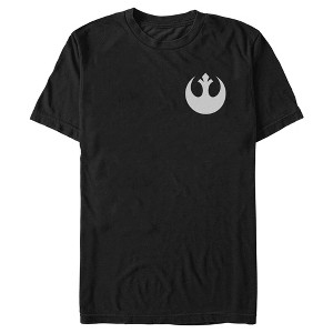 Men's Star Wars Small Rebel Alliance Logo T-Shirt - 1 of 4