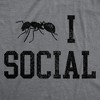 Mens Funny T Shirts Ant I Social Sarcastic Introverted Graphic Novelty Tee For Men - Crazy Dog Men's T Shirt - 2 of 4