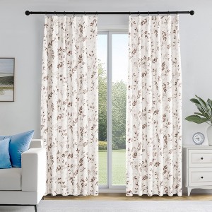 Deconovo Recycled Blackout Curtains, Pinch Pleat, 2 Panels - 1 of 4