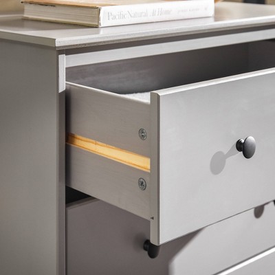 Gray Oak Freestanding Modern 4-Drawer Dresser
