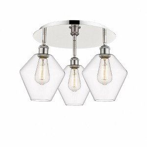 Cindyrella - 3 Light Flush Mount In Industrial Style-11 Inches Tall and 19.75 Inches Wide - 1 of 1