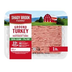 Shady Brook Farms 93/7 Ground Turkey - 1lb - 1 of 4